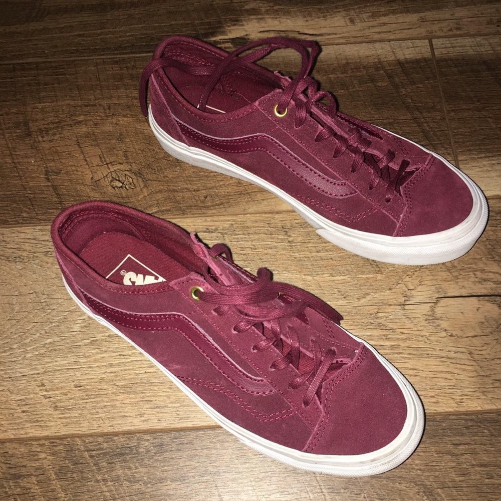 Burgundy vans